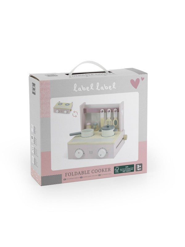 Label Label - opvouwbaar fornuis - roze