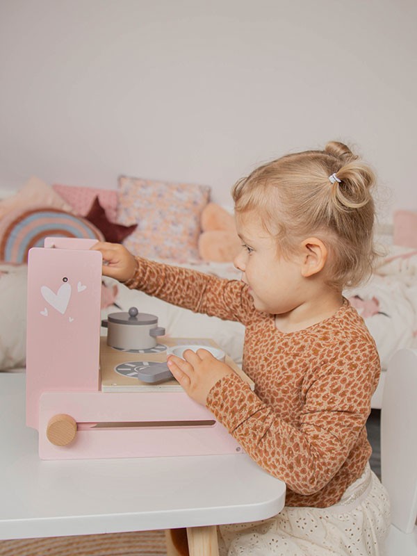 Label Label - opvouwbaar fornuis - roze