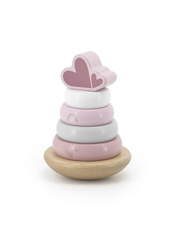 Label Label - stapeltoren - roze