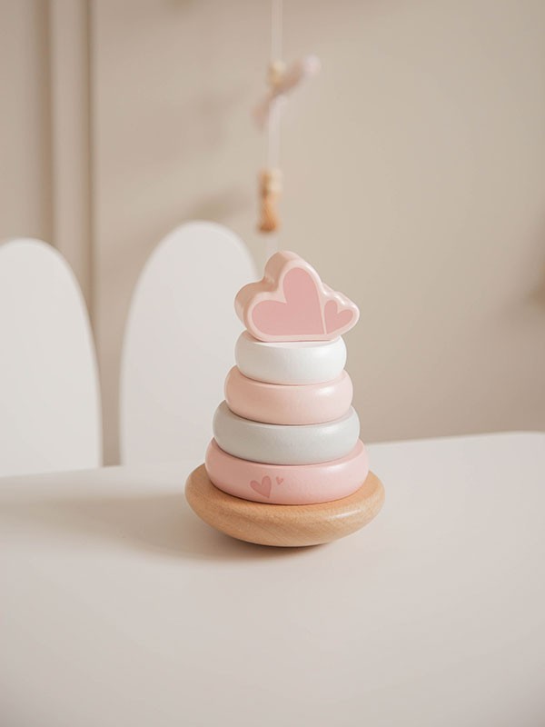 Label Label - stapeltoren - roze