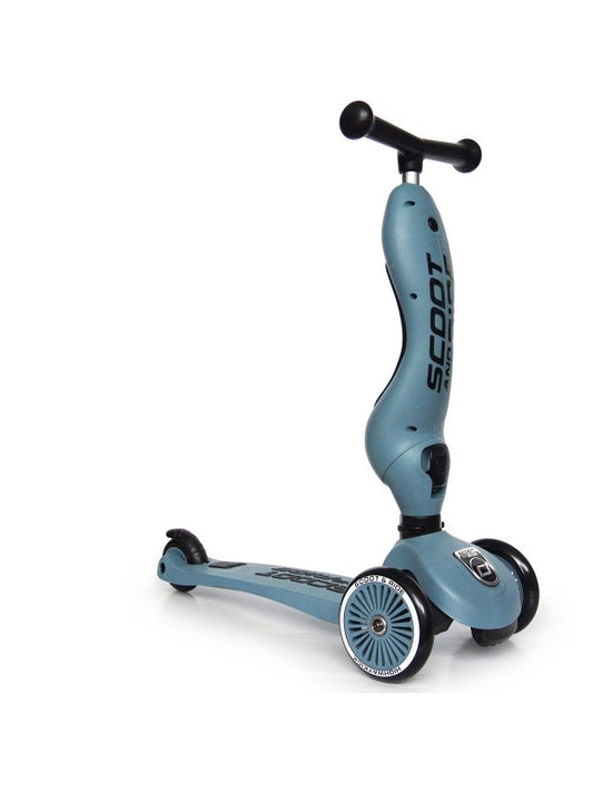 Scoot and Ride - Highwaykick 1 - Steel, blue scooter with adjustable handle and wheels.